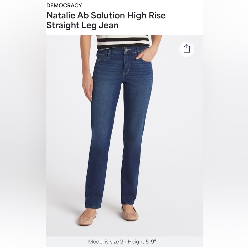Size 8 democracy jeans with Tags on. Straight leg.